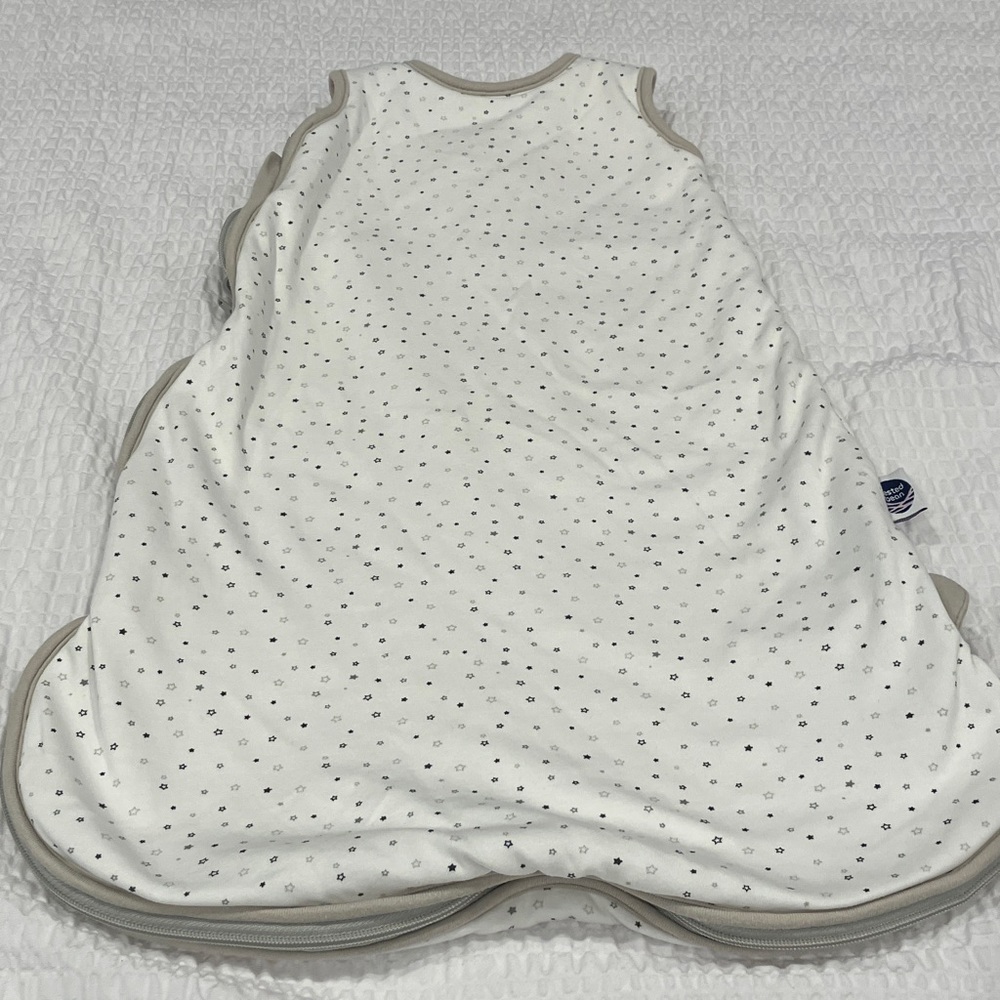 Nested Bean White Sleep Sack with Star Pattern - Picture 2 of 5